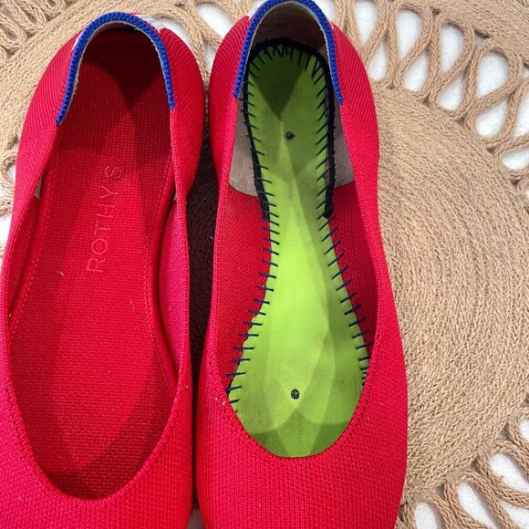 Rothy's the Square Flats in Cardinal Red Size 7.5 - Picture 6 of 13